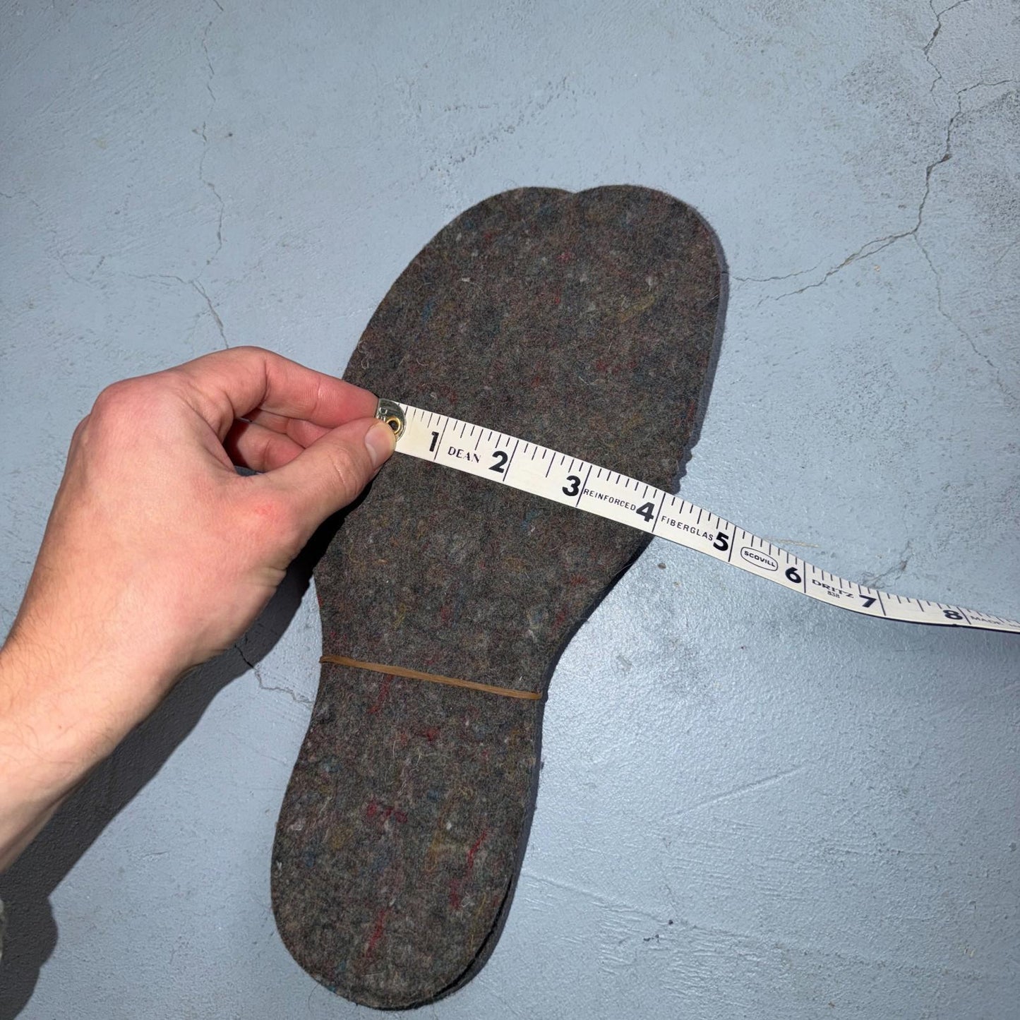 VTG Ball Bend Felt Insoles Mens 8 Sub Zero Vintage Made in USA Black Wool
