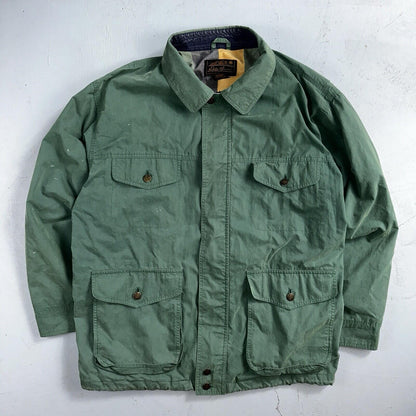 Eddie Bauer VTG Jacket L Full Zip Garden Chore Faded 1980s 80s Rare Coat Hiking