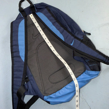 VTG Nike Backpack Blue Lots Of Pockets Gym Sports 90s Y2K Travel Carry On