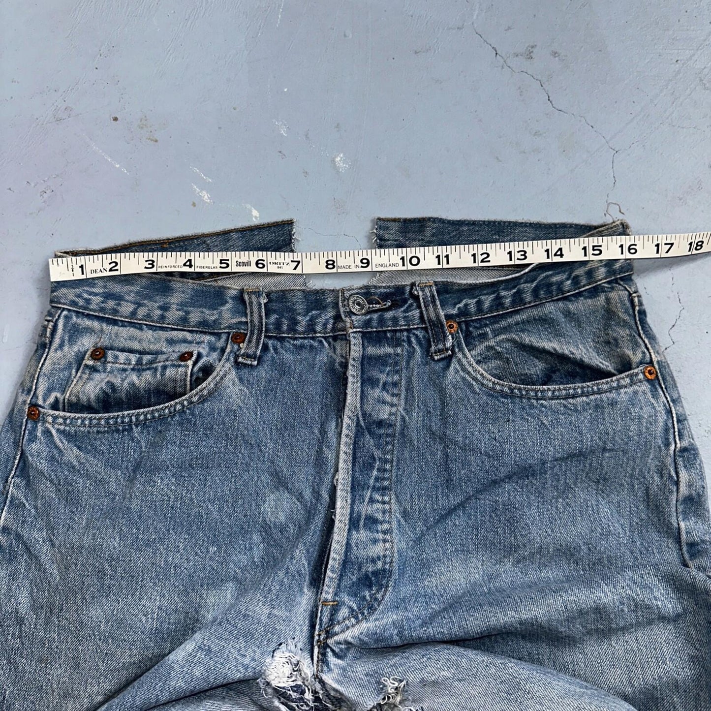 Levis 501 Vintage 80s Redline Selvedge USA XX Jeans Light Wash 32x34 Boot Cut