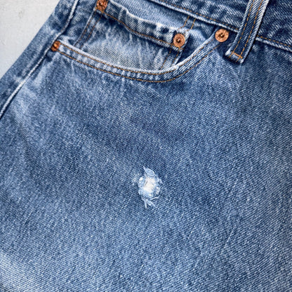 Levis 501 Vintage 90s USA XX Straight Leg Jeans Blue Light Wash 38x31 Act 36x28