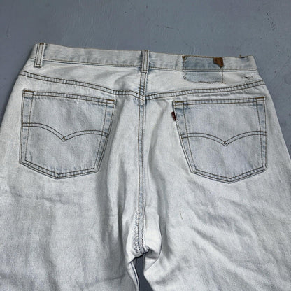 Levis 501 Vintage 90s USA XX Straight Leg Jeans 36x32 Light Wash Act 33x30
