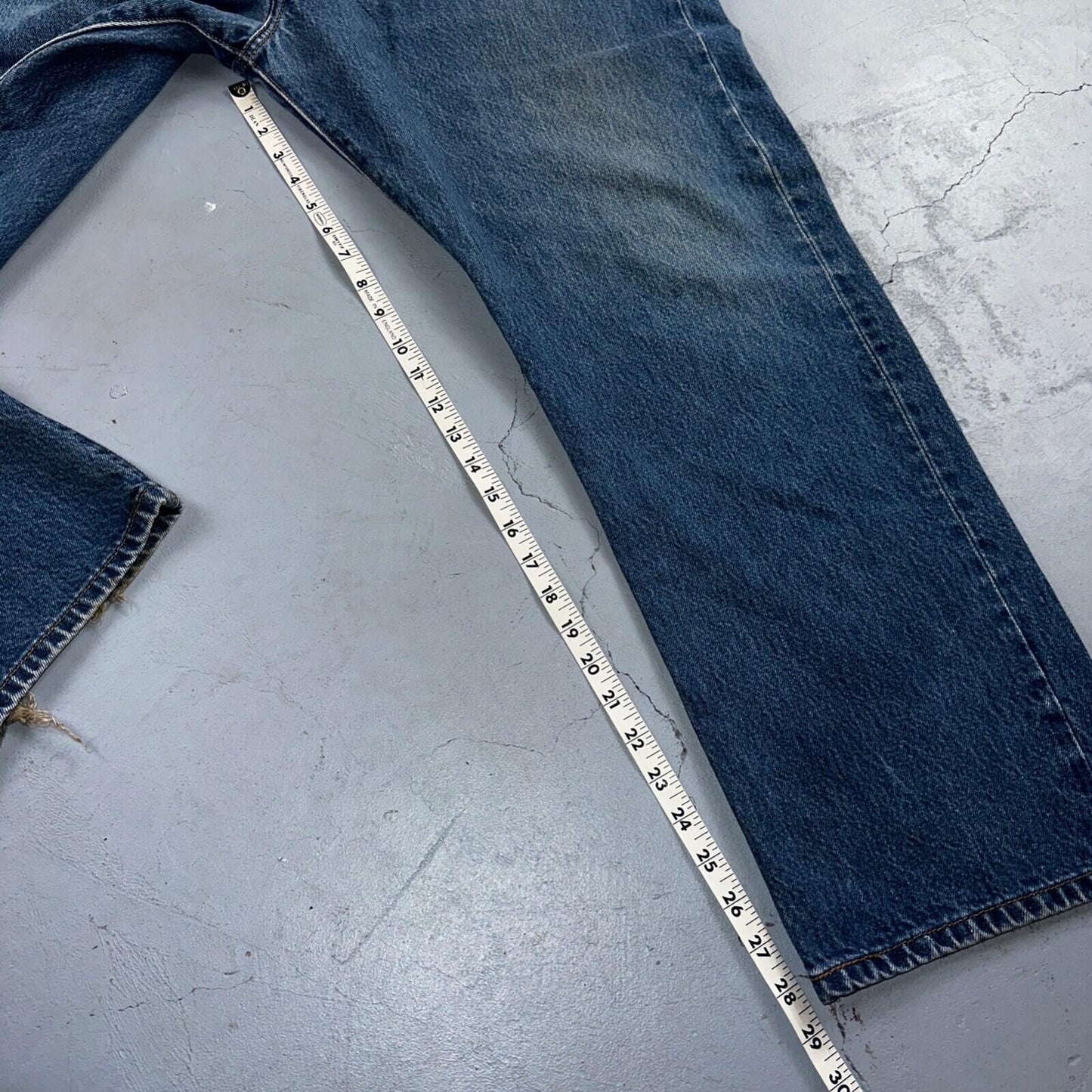 Levis 501 Vintage Y2K XX Straight Leg Jeans Blue Med Wash 42x32 Act 38x28