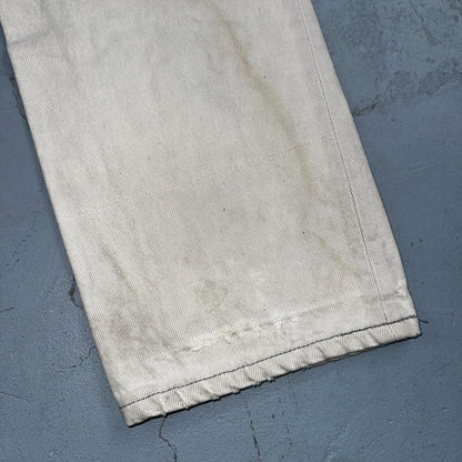 Levis 501 Vintage 80s USA XX Straight Leg Jeans White Med Wash 29x30 Act 28x29