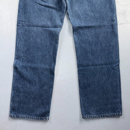 Levis 501 Vintage 80s USA XX Straight Leg Jeans Blue Dark Wash 34x30 Act 32x27