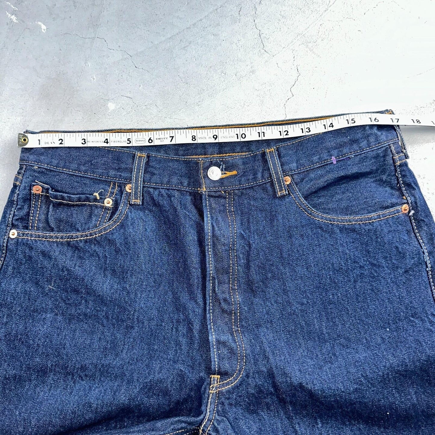 Levis 501 Vintage Y2K 90s XX Straight Leg Jeans Blue Dark Wash 36x40 Act 34x35