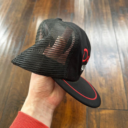 Davison Harley Auto Parts Black Vintage Hat Cap Snapback Worn Heavy Use Motor
