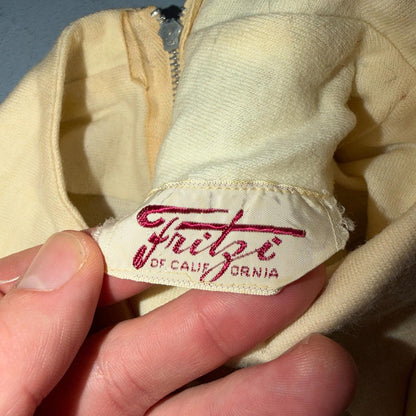 VTG 1960s 1970s Wool Top Sweater Rockabilly Womens Mod Knit Fritzi California