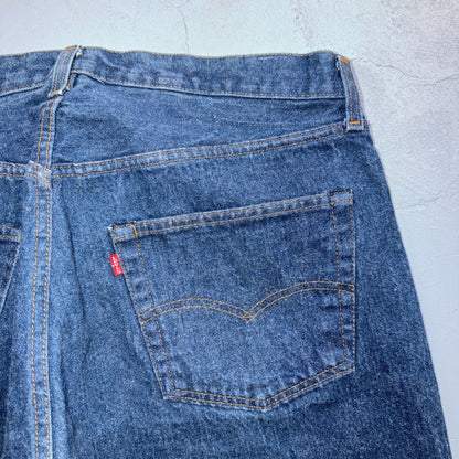 Levis 501 Vintage 80s USA XX Straight Leg Jeans Blue Dark Wash 40x34 Act 36x30