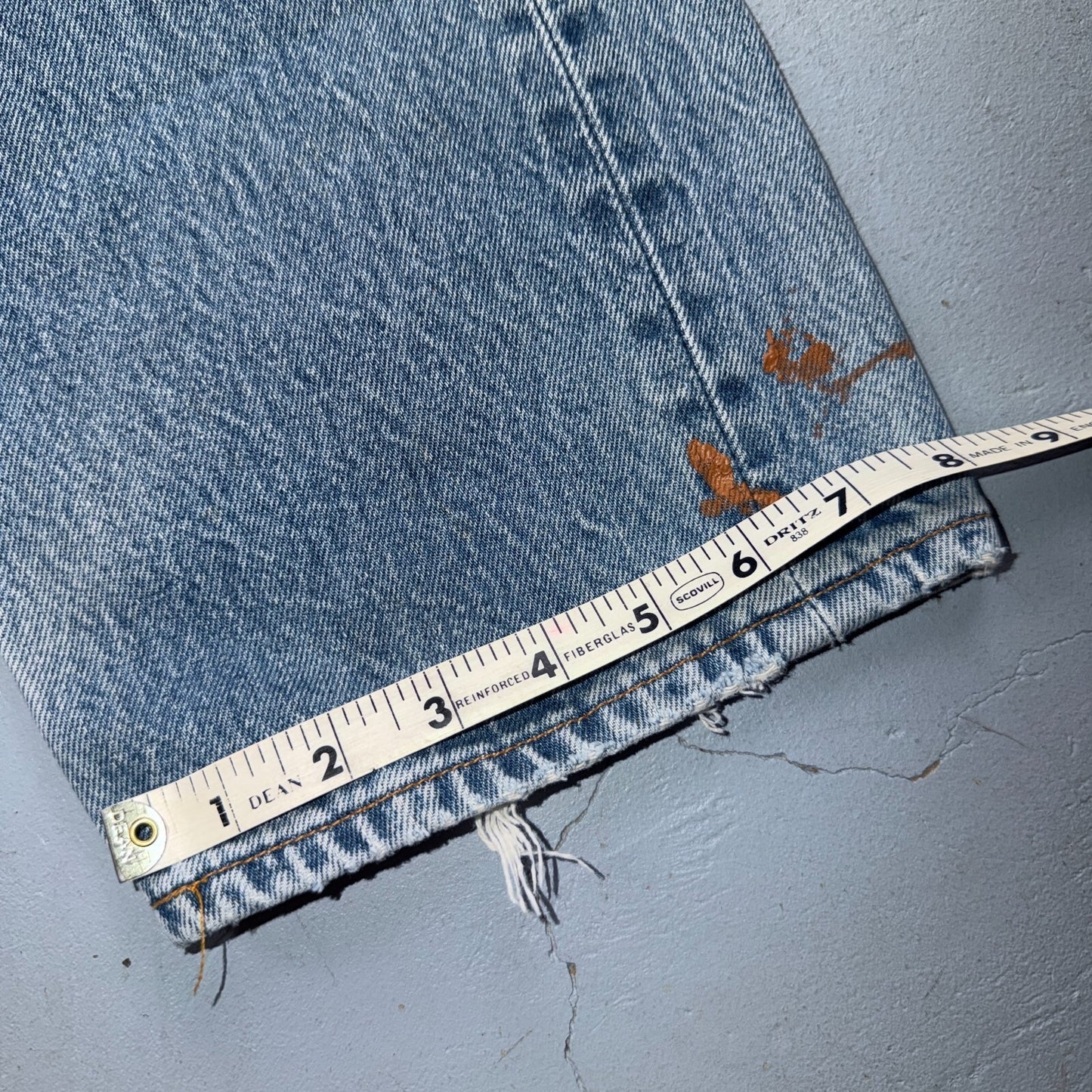 Levis 501 Vintage 90s Y2K XX Straight Leg Jeans Blue Light Wash 36x34 Act 34x29