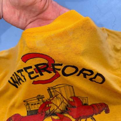Lobsters Fighting Louisiana Waterford 80s VTG T Shirt 1980s Graphic Seafood Cool