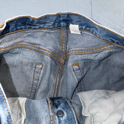 Levis 501 Vintage Y2K 90s XX Straight Leg Jeans Blue Light Wash 34x34 Act 31x30