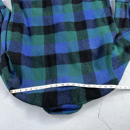 Brent Montgomery Ward Vintage 50s 60s Wool Mackinaw Plaid Full Zip Jacket L