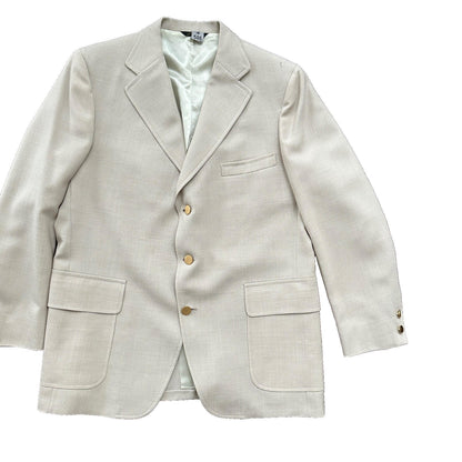 VTG Union Sport Coat Mens 42 Johnson Blazer Button Cricketer 70s 1970s Tan