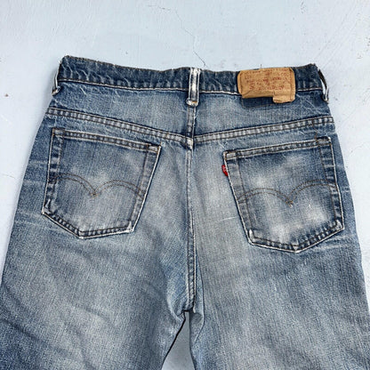 Levis 517 Vintage 70s SS USA Red Tab Bootcut Flare Blue Jeans Talon Act 29x32