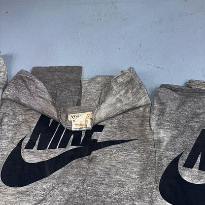 Nike 70s Lot of 8 VTG T Shirt Orange Tag Gray Swoosh Soft Chopped Front Team