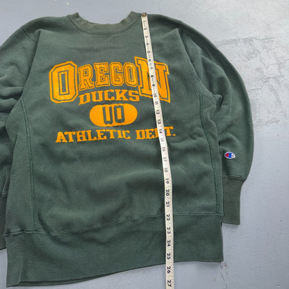 VTG 80s Champion Reverse Weave Oregon Ducks Athletic Dept Sweatshirt UO USA L