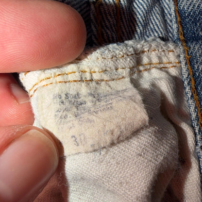 Levis 501 Vintage 80s Redline Selvedge USA XX Jeans Light Wash 30x30 Act 28x27