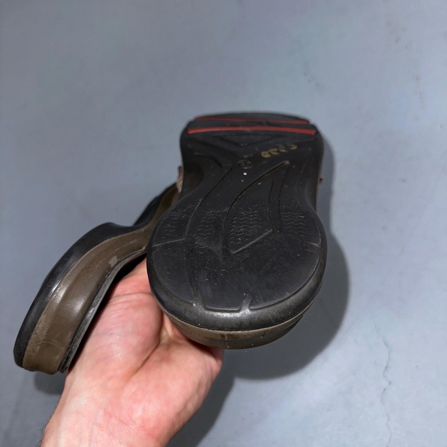 Ecco Hiking Sandals Womens 37 US 6/6.5 Brown Offroad Yucatan Outdoors FLAWS