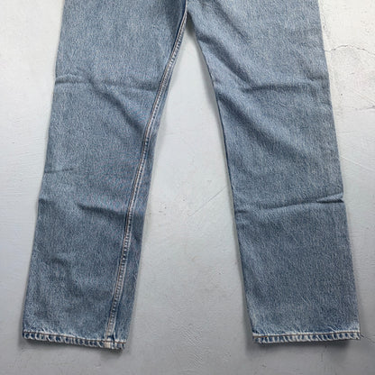 Levis 501 Vintage 90s Y2K XX Straight Leg Jeans Blue Light Wash 32x32 Act 31x30