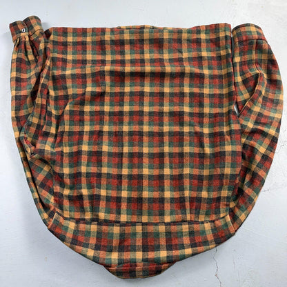 VTG 1950s 1960s Board Shirt Wool Nylon Plaid Flannel Shirt Rockabilly Checker