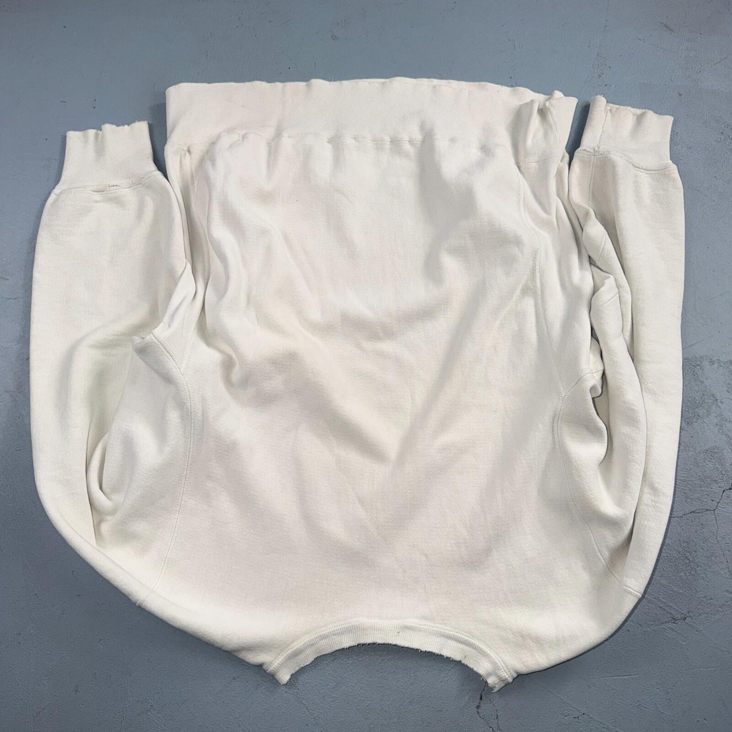VTG 80s Champion Reverse Weave Crewneck Sweatshirt White USA Maryland College