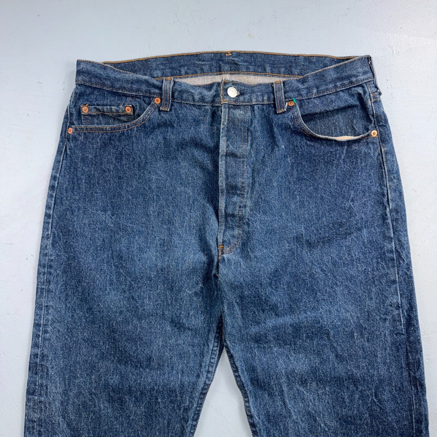Levis 501 Vintage 80s USA XX Straight Leg Jeans Blue Dark Wash 40x34 Act 36x30