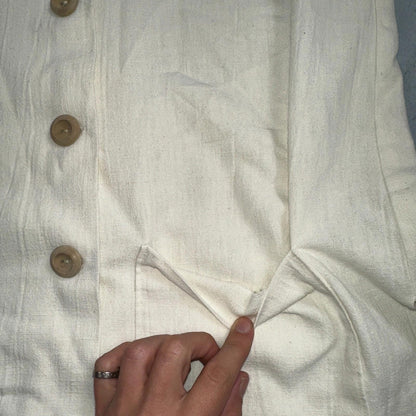 Chore VTG Womens Button Front Blouse Shirt Crop Rockabilly Western 70s 80s
