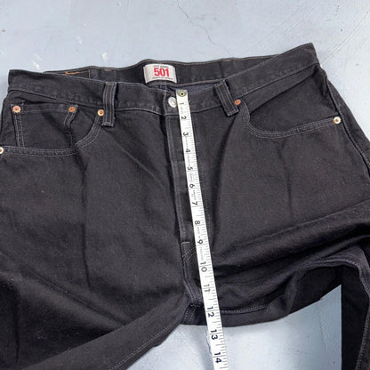 Levis 501 Vintage Y2K Mexico XX Straight Leg Jeans Black Dark Wash 38x30