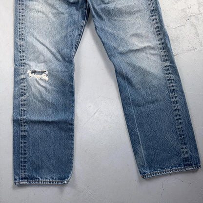 Levis 501 Vintage Y2K Egypt Straight Leg Jeans 35x32 Light Wash Act 32x28