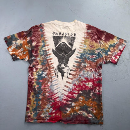 Tie Dye Native American Tribal VTG T Shirt 80s Hanes Beefy Art Single Stitch