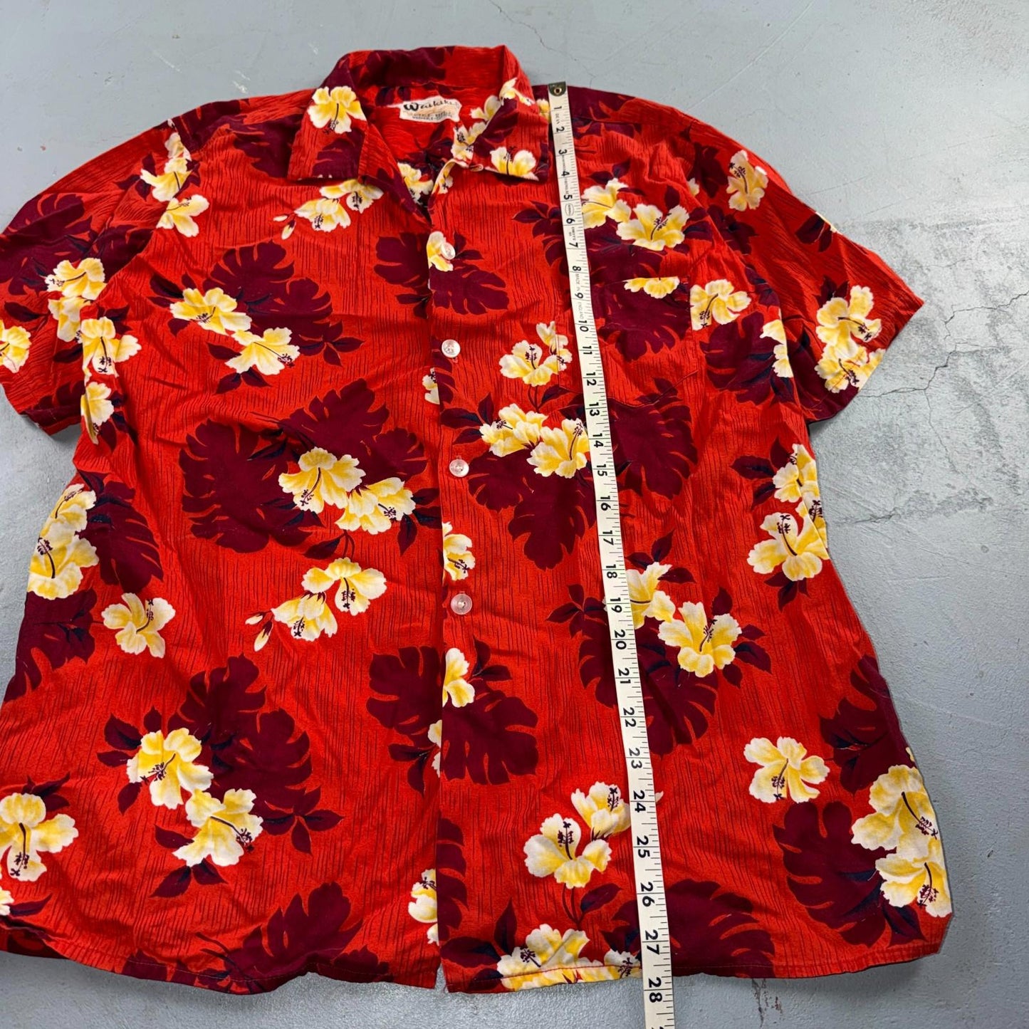 Vintage 60s 70s Waikiki Holiday Hawaiian Shirt Mens L Aloha Tropical Beach Retro
