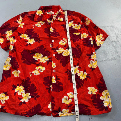 Vintage 60s 70s Waikiki Holiday Hawaiian Shirt Mens L Aloha Tropical Beach Retro