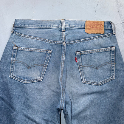 Levis 501 Vintage 80s Redline Selvedge USA XX Jeans Light Wash 34x36 Act 31x27