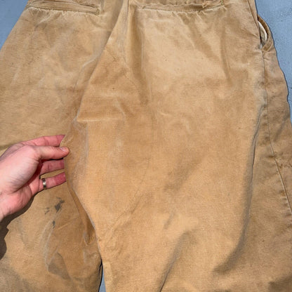 VTG 50s 60s Duxback Pants Falcon 28x27 Khaki Casual Creased Outdoor Rockabilly