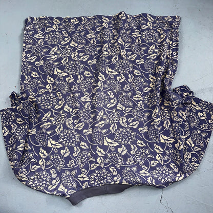 Lands End AOP USA 90s VTG T Shirt Womens Size L Unisex Floral Purple RARE