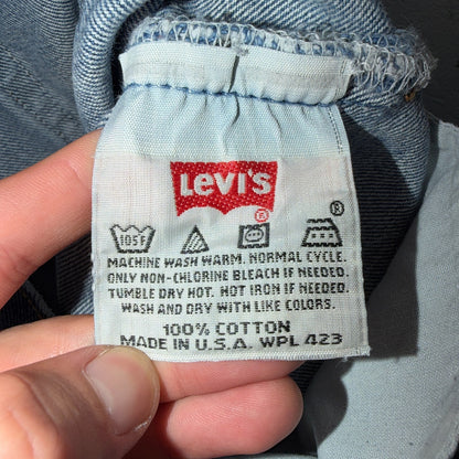 Levis 501 Vintage 90s USA XX Straight Leg Jeans Blue Med Wash 30x32 Act 28x30
