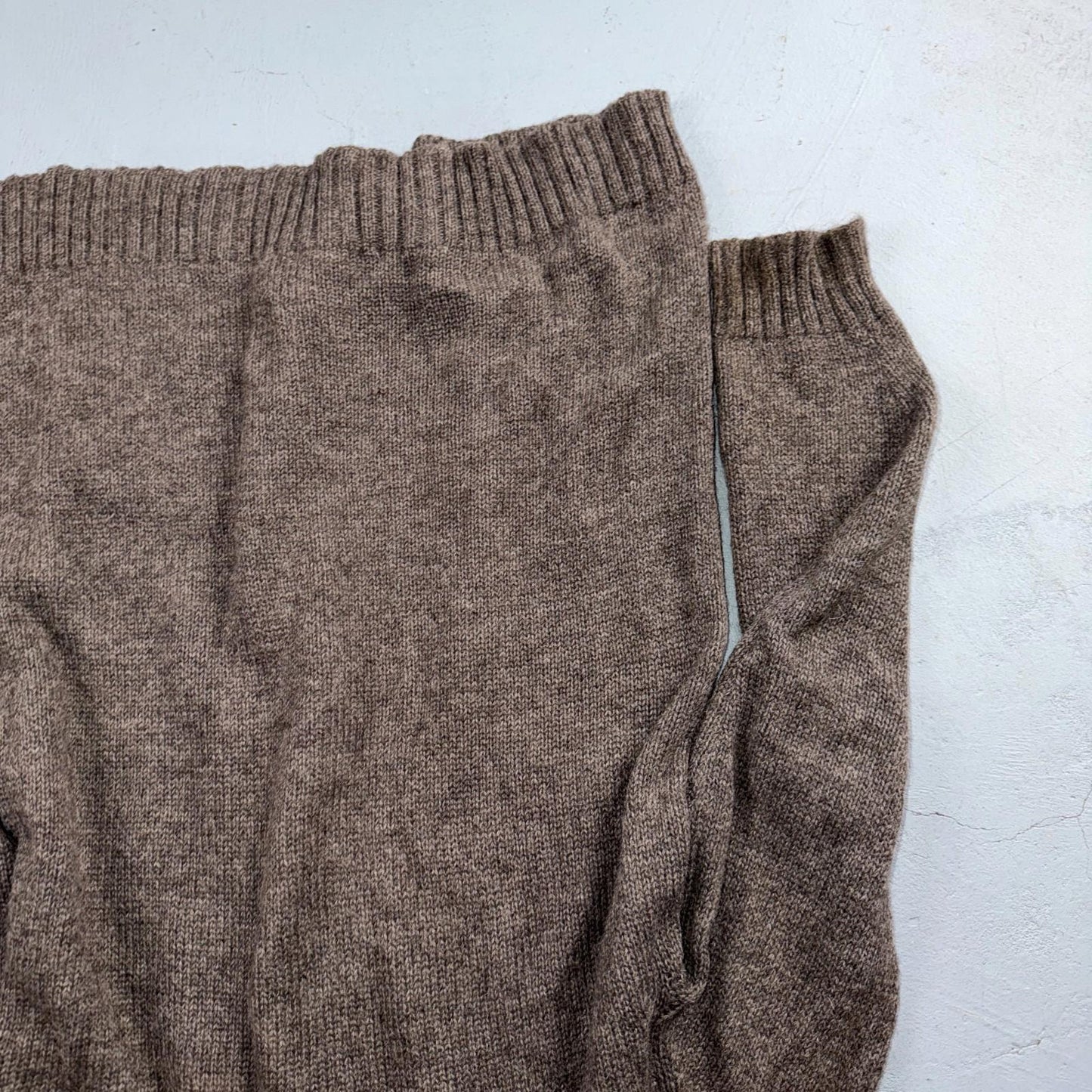 Eileen Fisher 100% Baby Alpaca Turtleneck Sweater Brown Size Small Luxury