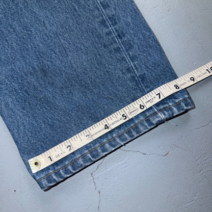 Levis 501 Vintage 90s USA XX Straight Leg Jeans Blue Light Wash 38x32 Act 35x28