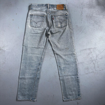 Levis 501 Vintage 80s Redline Selvedge USA XX Jeans Light Wash 32x33 Act 29x29