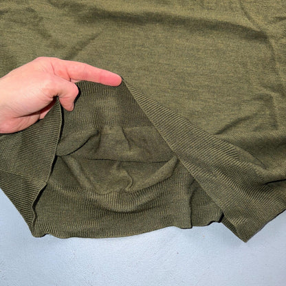 Polo Ralph Lauren Wool Sweater V-Neck Mens Size XL Green VTG Pullover