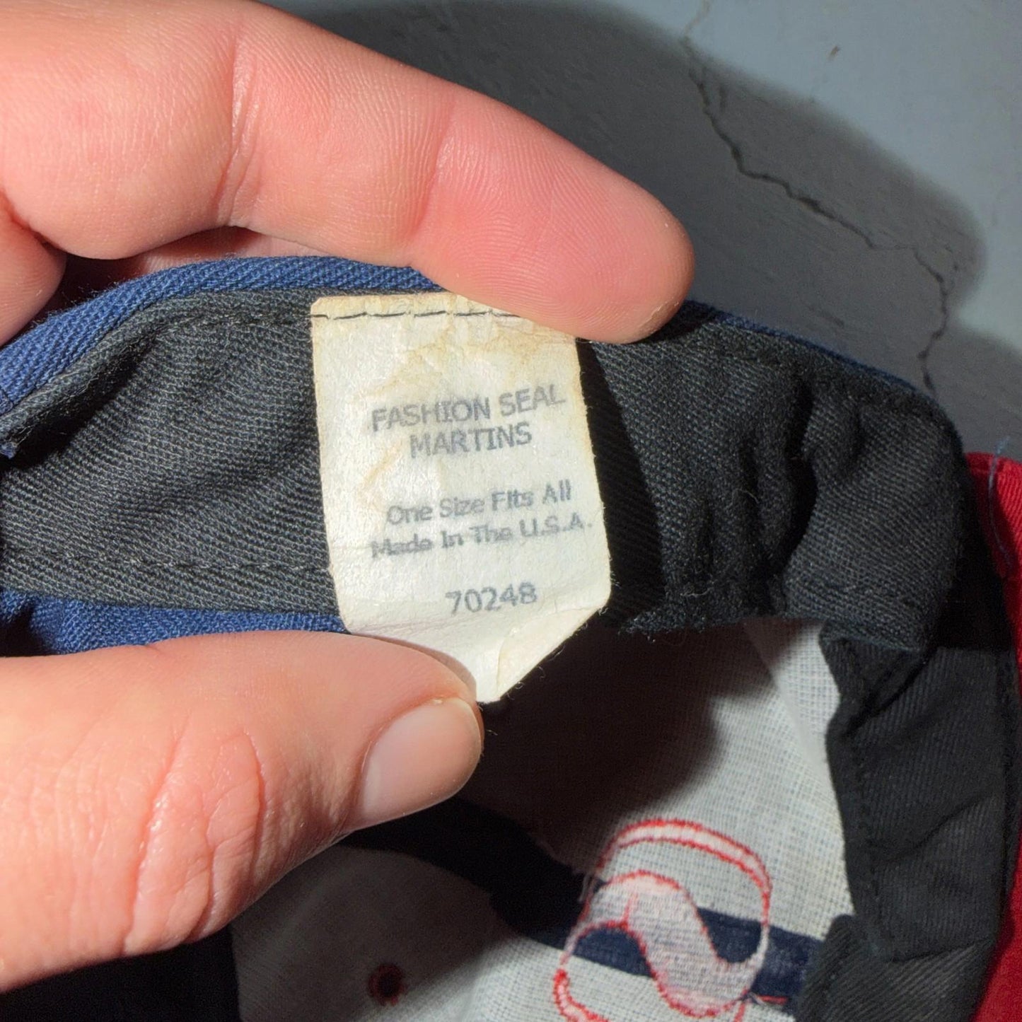 VTG Safeway USA Hat Baseball Cap Snapback Mulitcolor Blue Red Sports Worker 90s