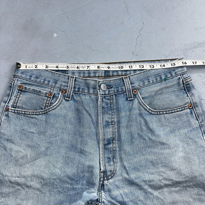 Levis 501 Vintage Y2K XX Straight Leg Jeans Blue Light Wash 34x34 Act 32x31