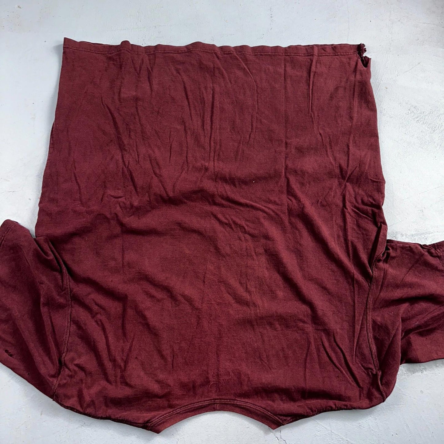 Carhartt K87 PRT Fit Pocket T-Shirt Mens 2XL Maroon Purple Thrashed Holes Worn