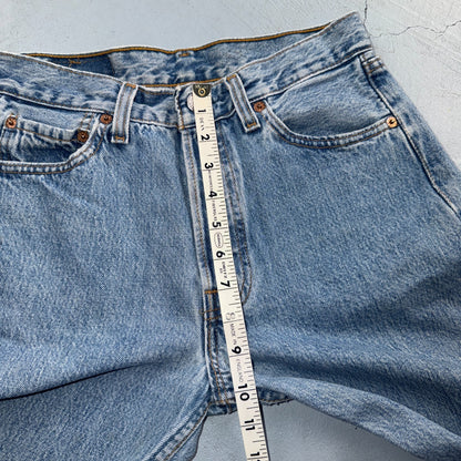 Levis 501 Vintage 90s USA XX Straight Leg Jeans Blue Light Wash 29x36 Act 27x28