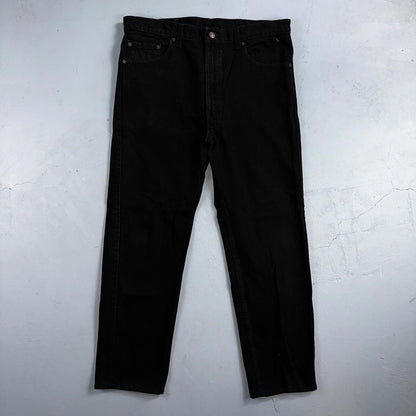 Levis 505 Vintage 90s USA Red Tab Jeans 36x30 Black Wash 1992 501 Act 36x29