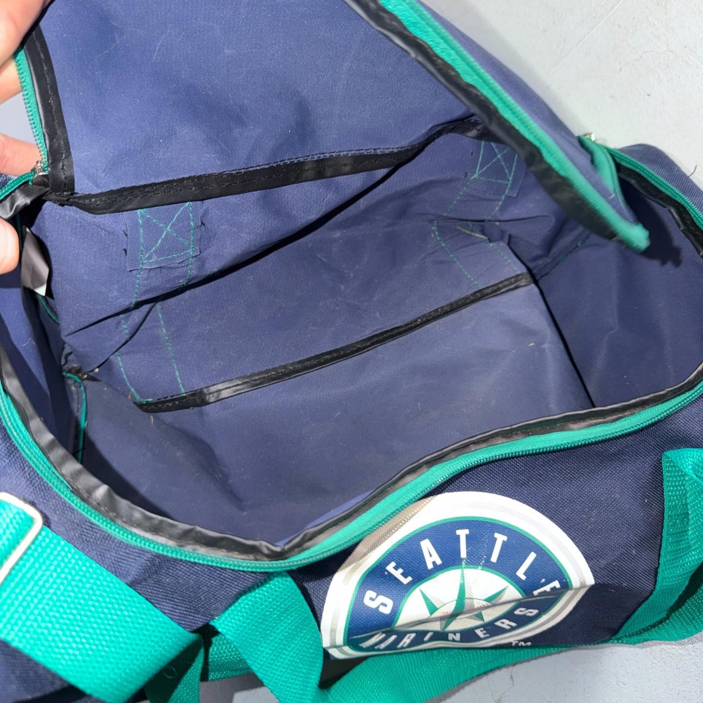 Vintage 90s Pepsi Co Handled Duffel Duffle Bag Carry On Seattle Mariners Promo