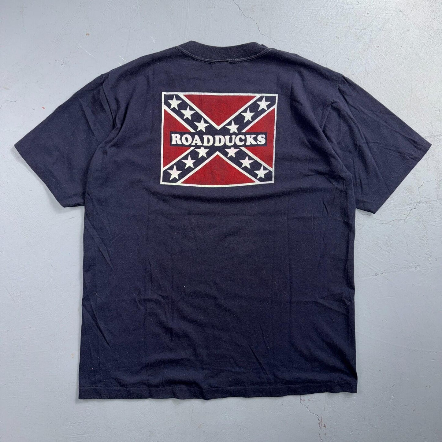 VTG 1970s Road Ducks T Shirt Ducked 70s 80s Southern Rock Band Music 3D Emblem