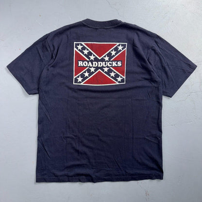 VTG 1970s Road Ducks T Shirt Ducked 70s 80s Southern Rock Band Music 3D Emblem