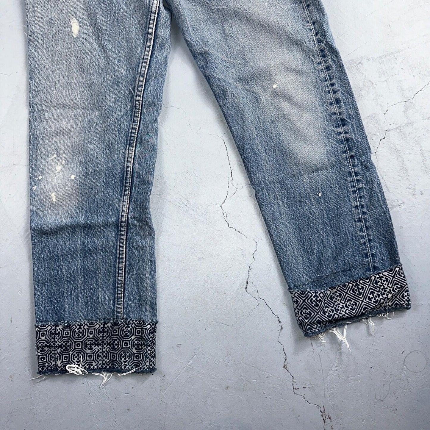 Levis 501 Vintage 80s USA XX Straight Leg Jeans Blue Light Wash 32x33 Act 29x27